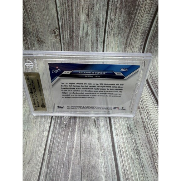 2024 TOPPS NOW #885 LOS ANGELES DODGERS/9478 World Series Win BGS 9.5 Gem Mint - Picture 6 of 10